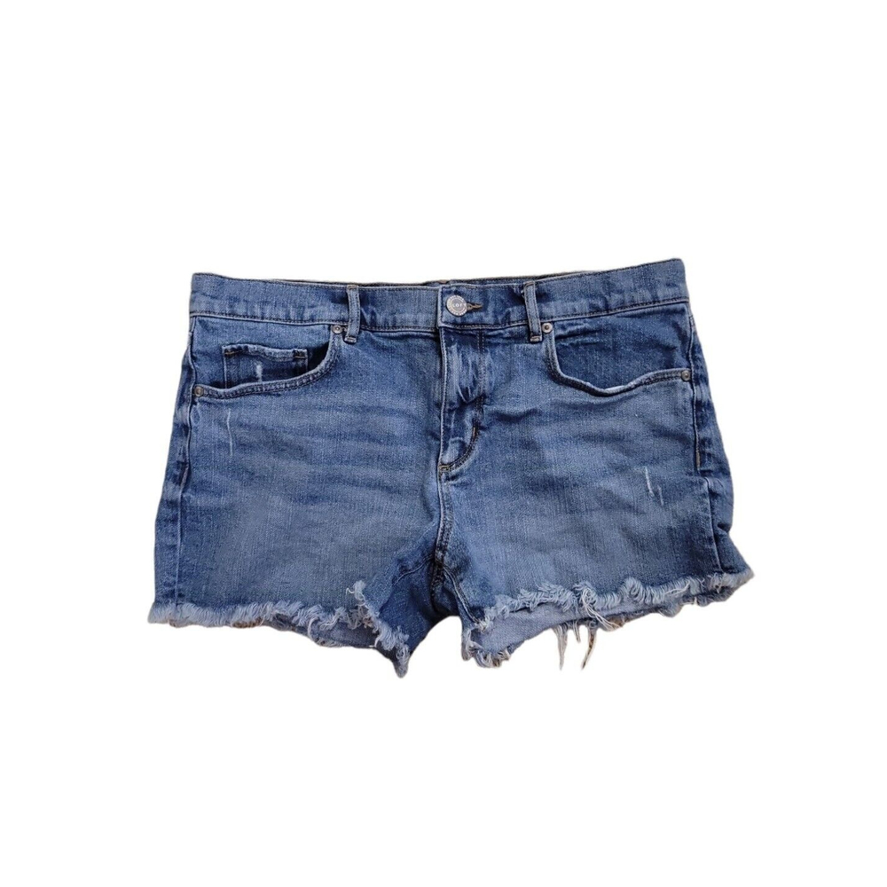LOFT Women's Denim Shorts Size 28/6 Original Frayed Hem
